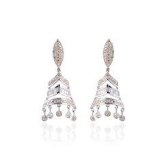 Natural Diamond 1.87carats Earring in 18k Gold