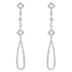 18k gold 1.16cts Diamond Earring