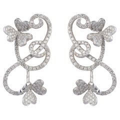 18k gold 1.39cts Diamond Earring