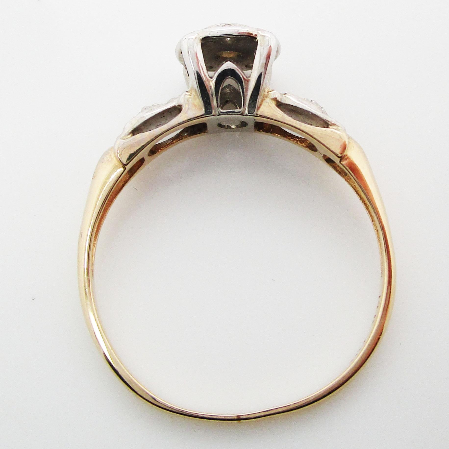 Diamond Gold Engagement Ring For Sale 5