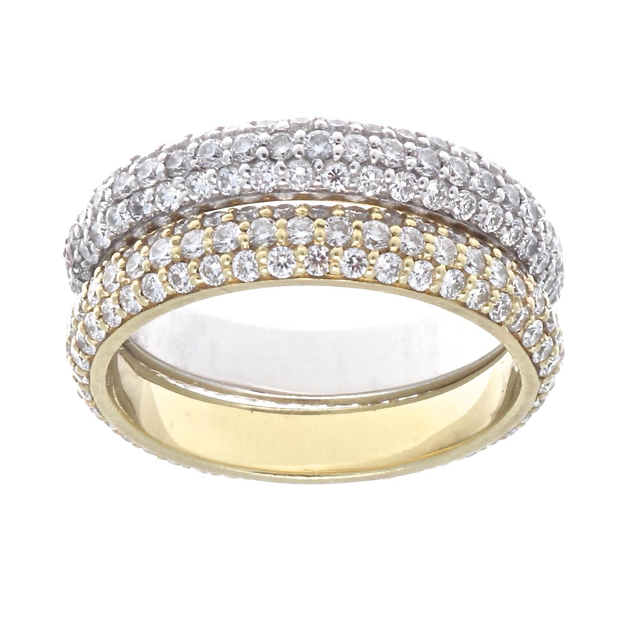 Diamond Gold Eternity Band Ring In Excellent Condition In Beverly Hills, CA