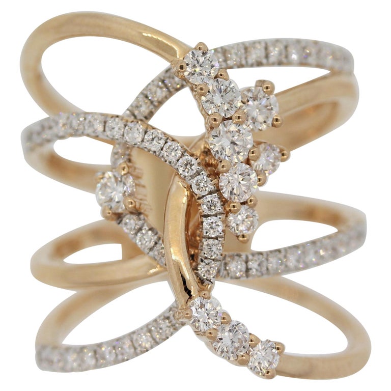 Diamond Gold Fashion Ring at 1stDibs