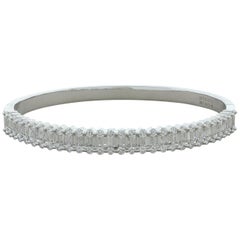 Diamond Gold Hard Bangle Bracelet