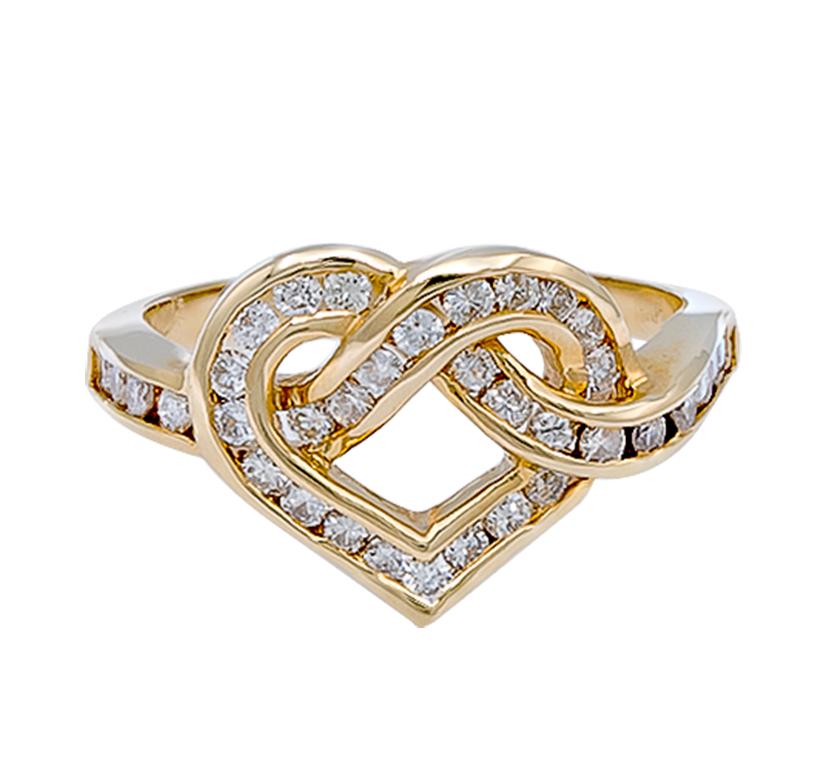 diamond heart shaped rings