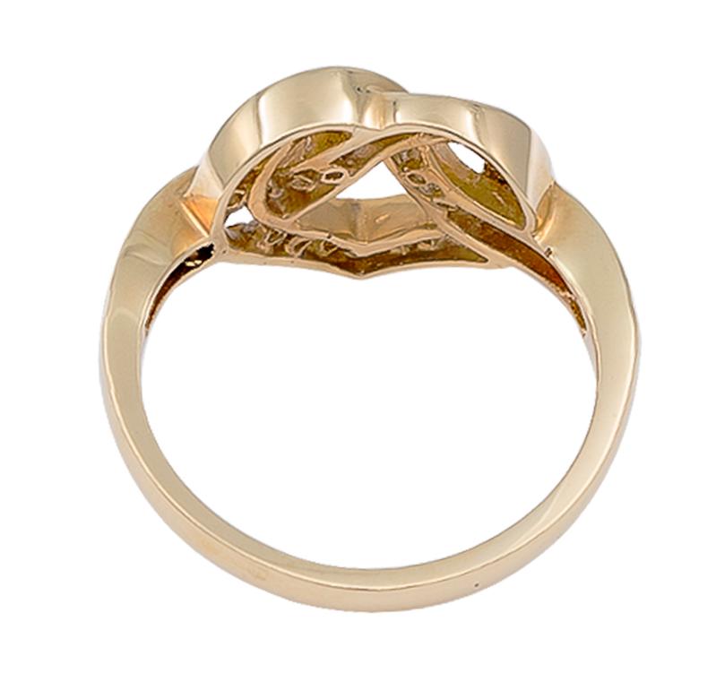 gold heart shaped ring