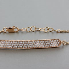 Diamond Gold ID Bracelet