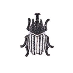 Diamond Gold King Beetle Pendant-Brooch