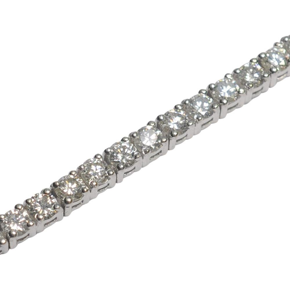Diamond Gold Line Bracelet For Sale