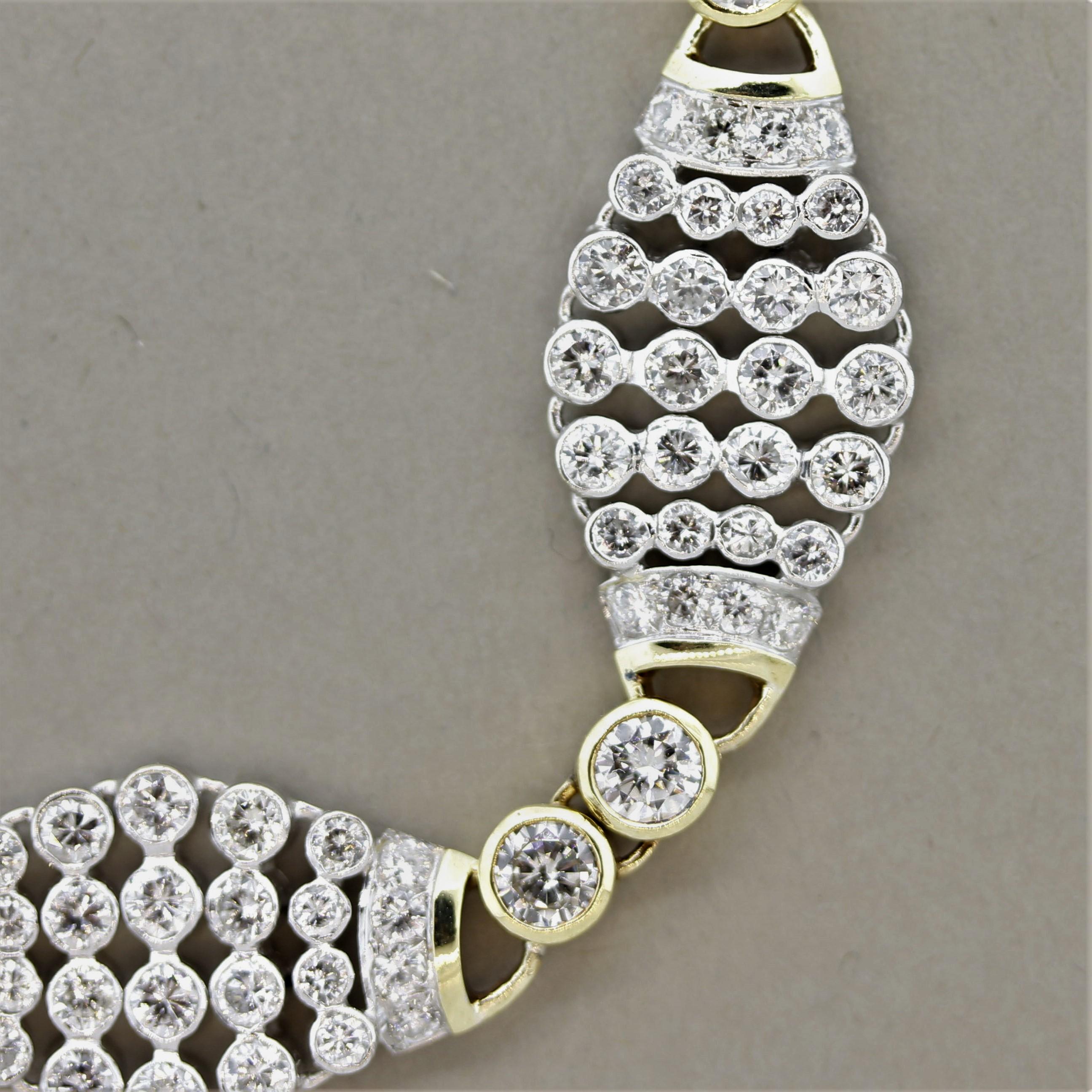 Choker-Halskette aus Gold mit Gliedern im Zustand „Neu“ im Angebot in Beverly Hills, CA
