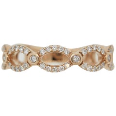Diamond Gold Loop Ring Band