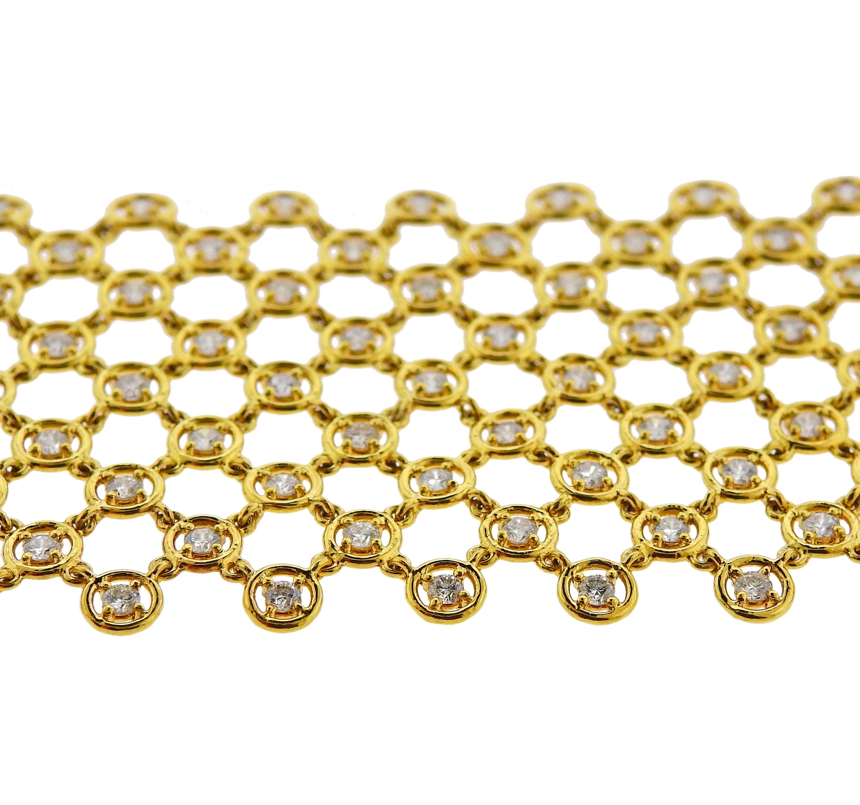 diamond mesh bracelet