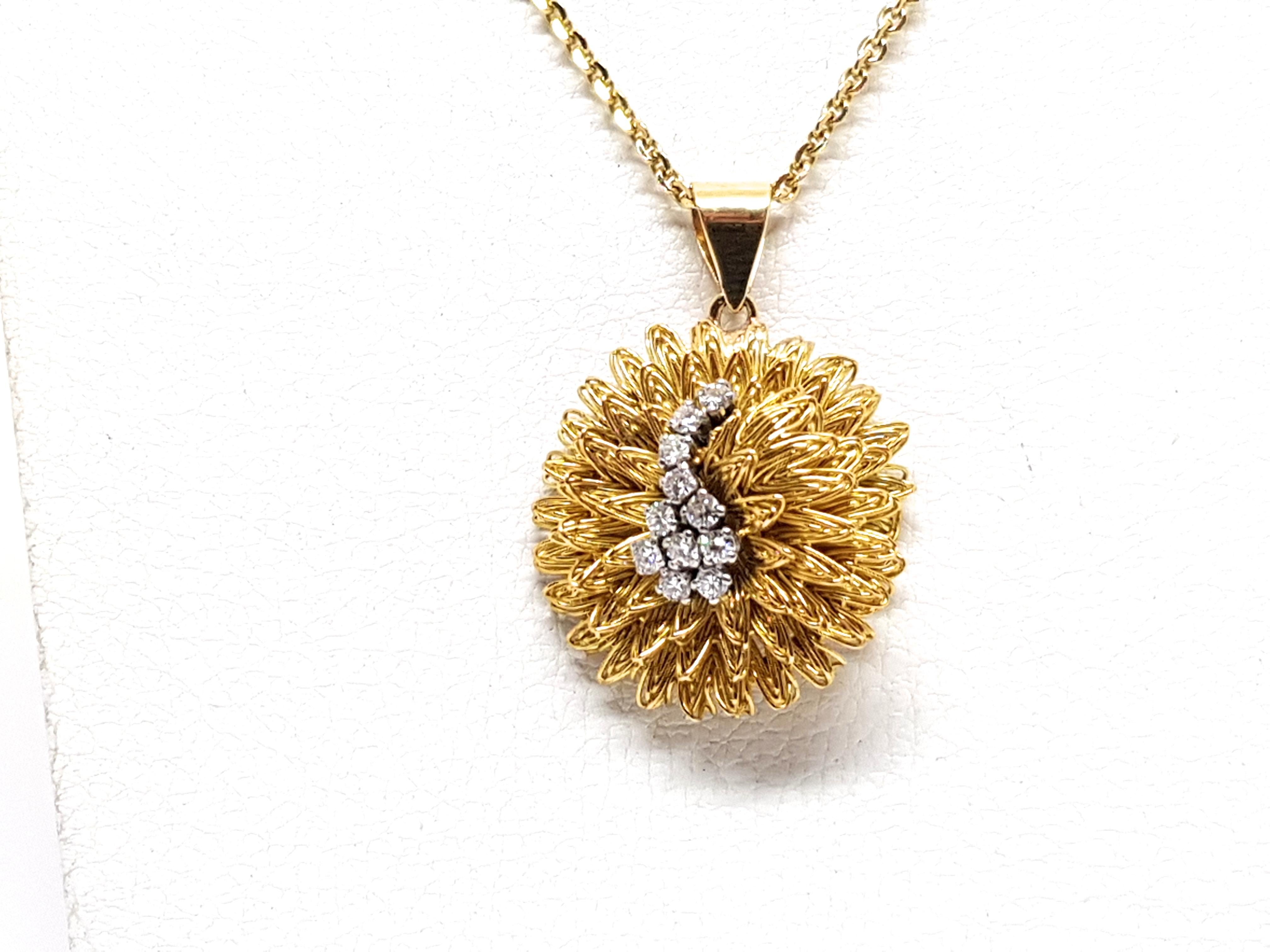 Women's Diamond Gold Necklace Pendant