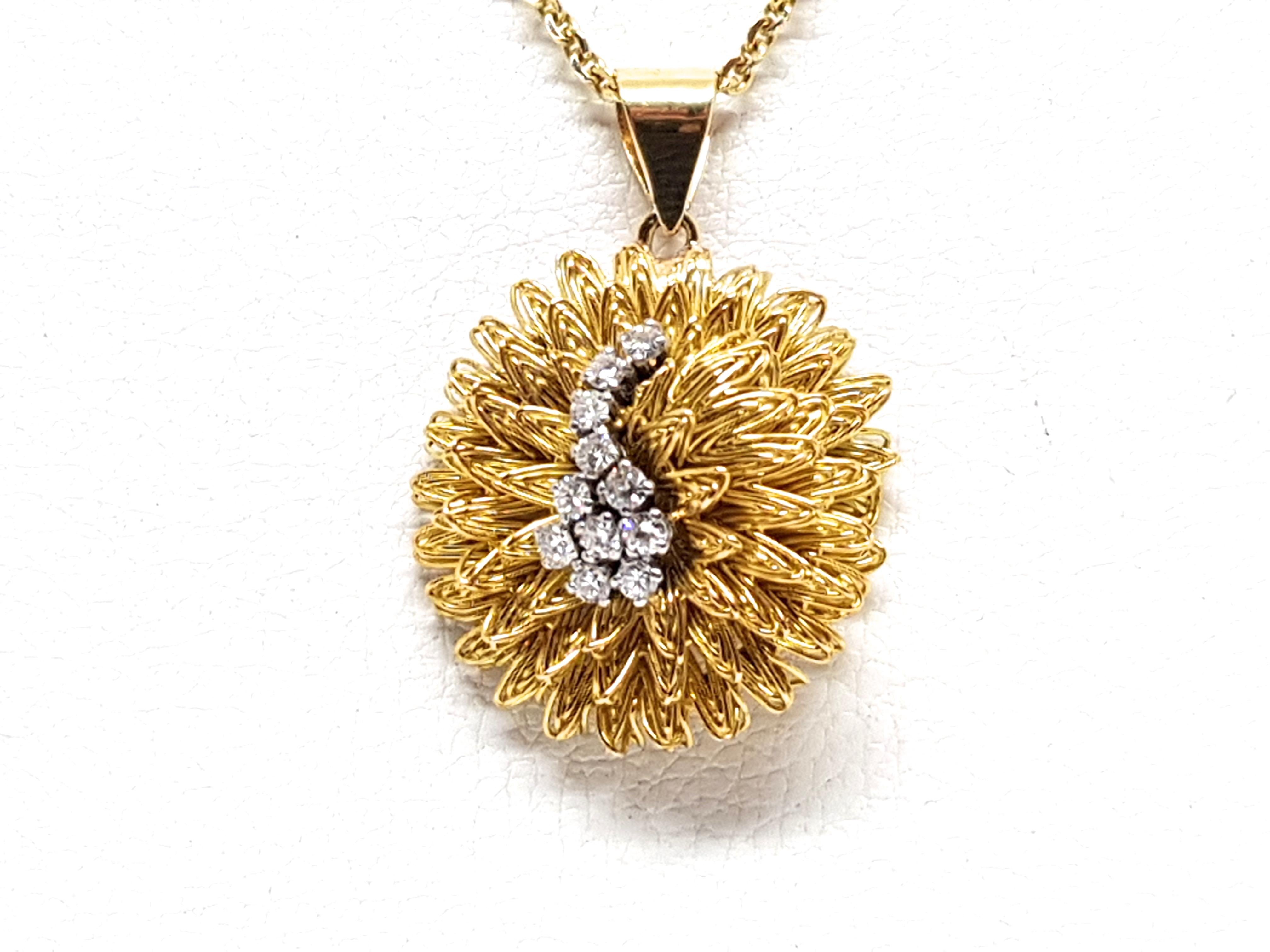 Diamond Gold Necklace Pendant 1