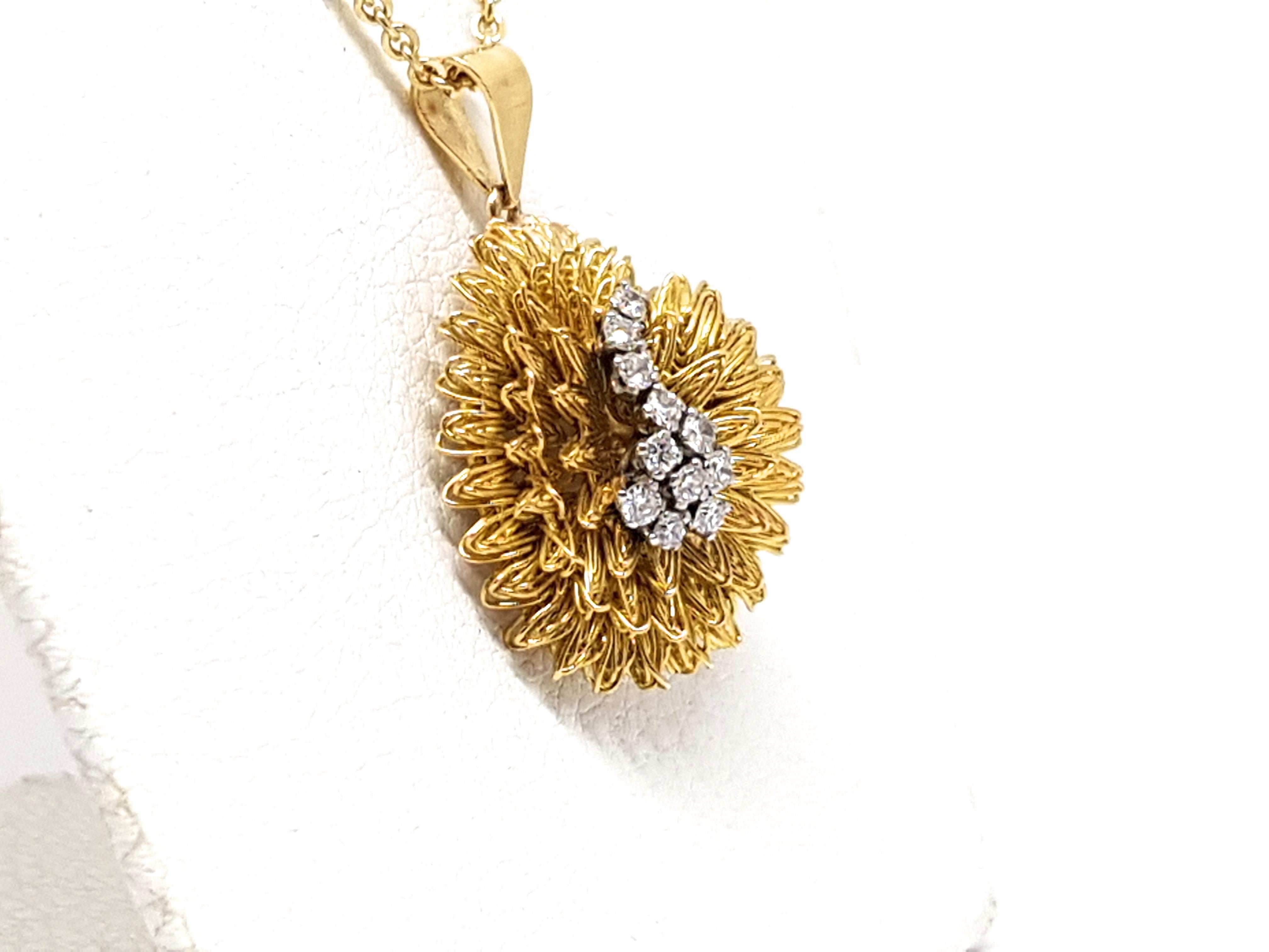 Diamond Gold Necklace Pendant 3