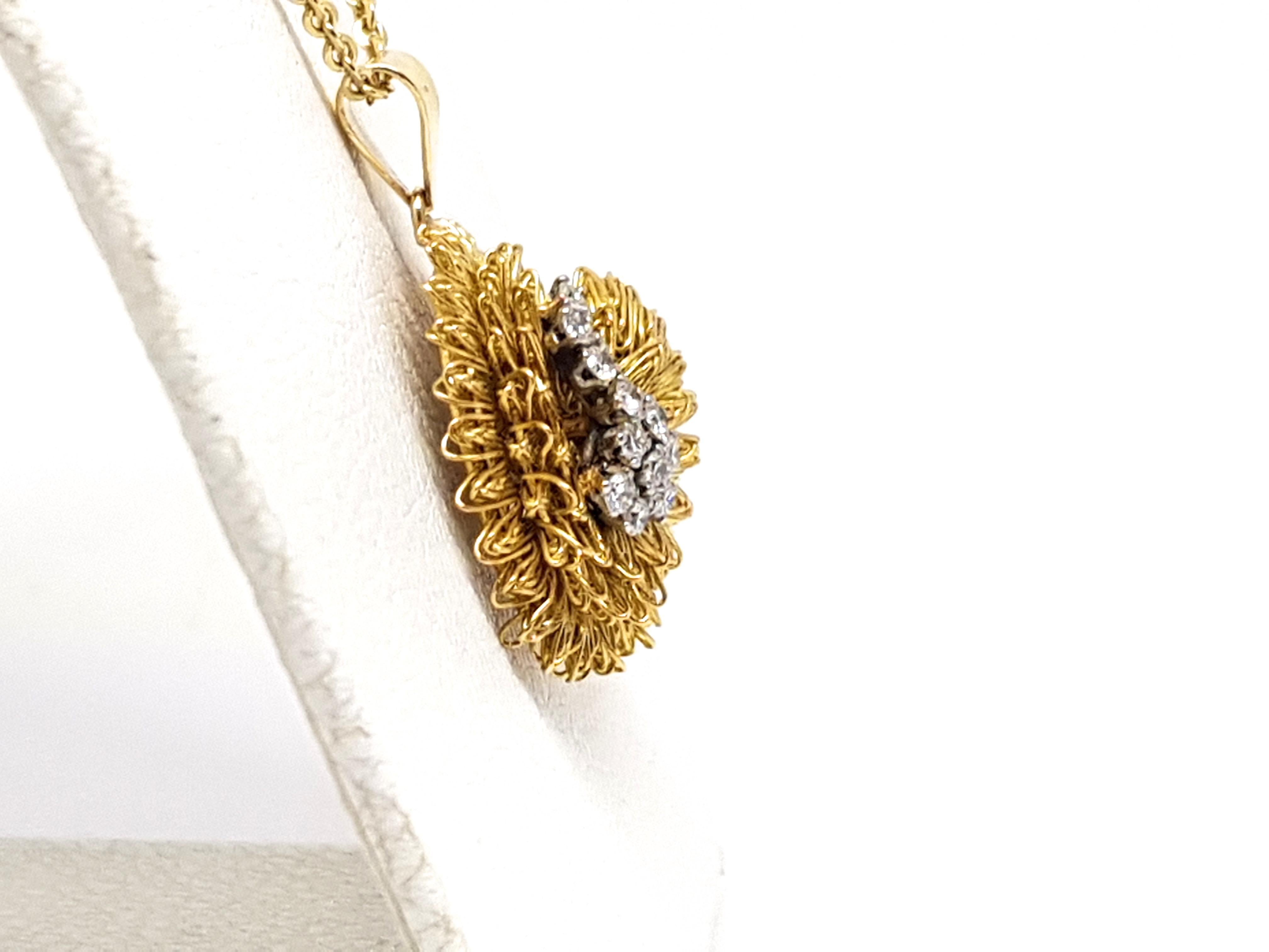 Diamond Gold Necklace Pendant 4