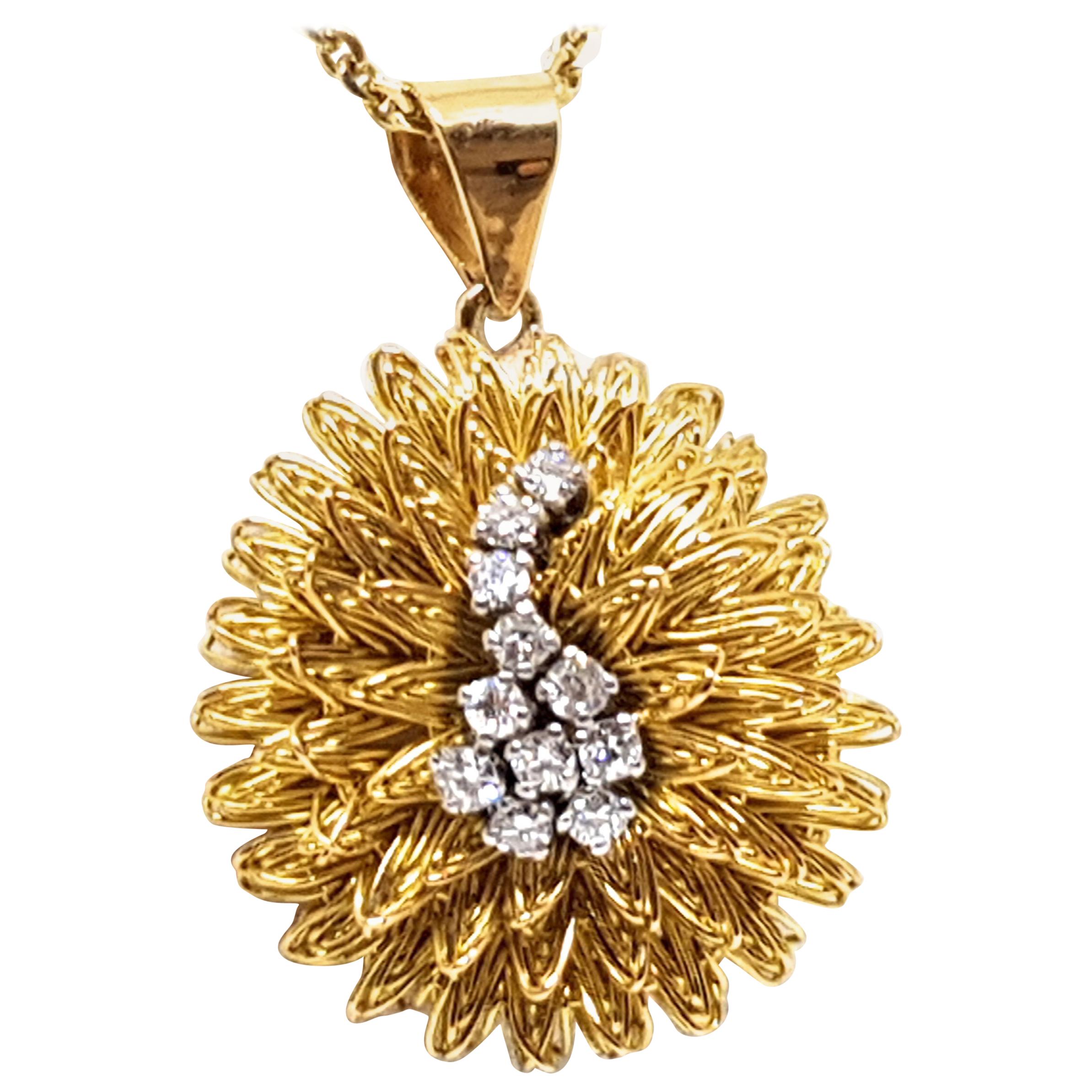 Diamond Gold Necklace Pendant
