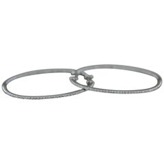 Diamond Gold Oval Hoop Earrings