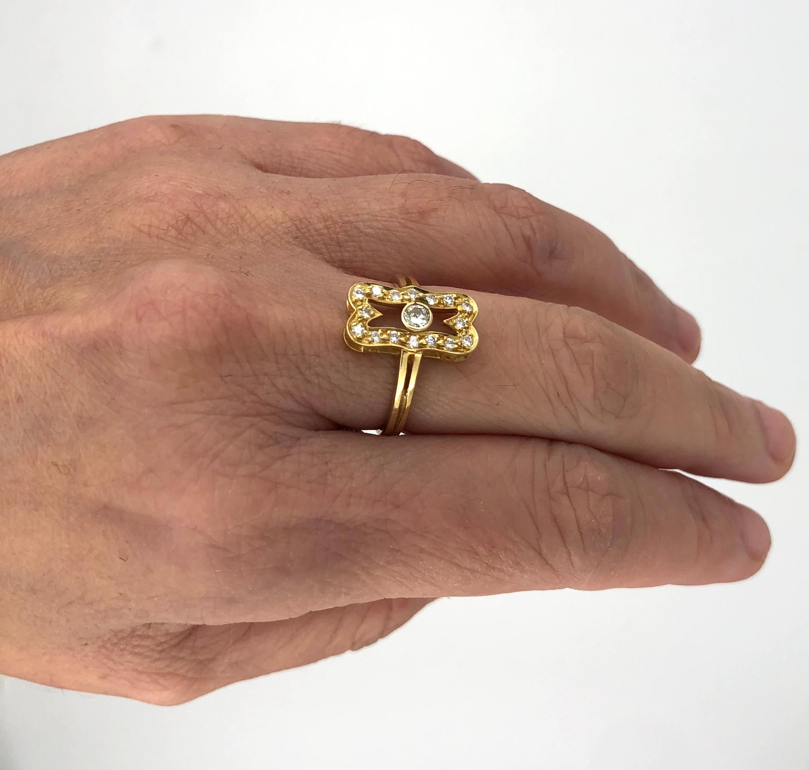 Einzigartiger Ring aus Gold im Zustand „Hervorragend“ im Angebot in New York, NY