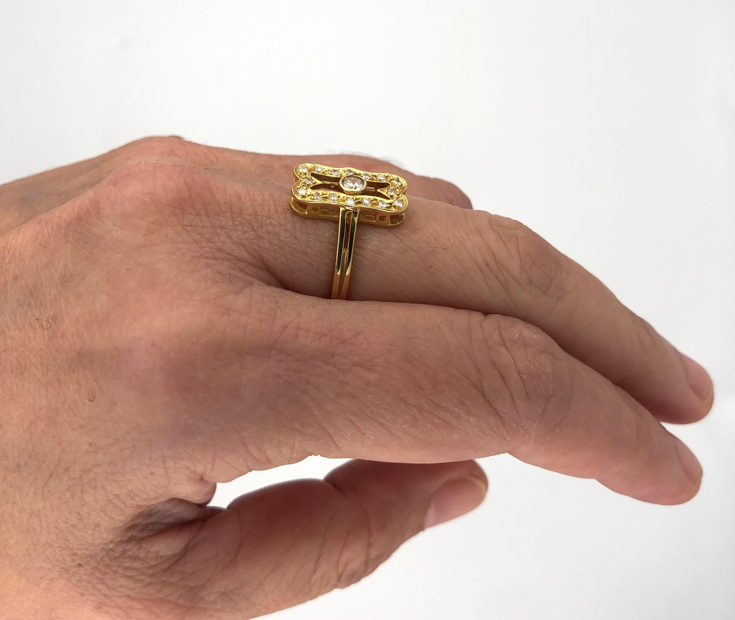 Einzigartiger Ring aus Gold für Damen oder Herren im Angebot