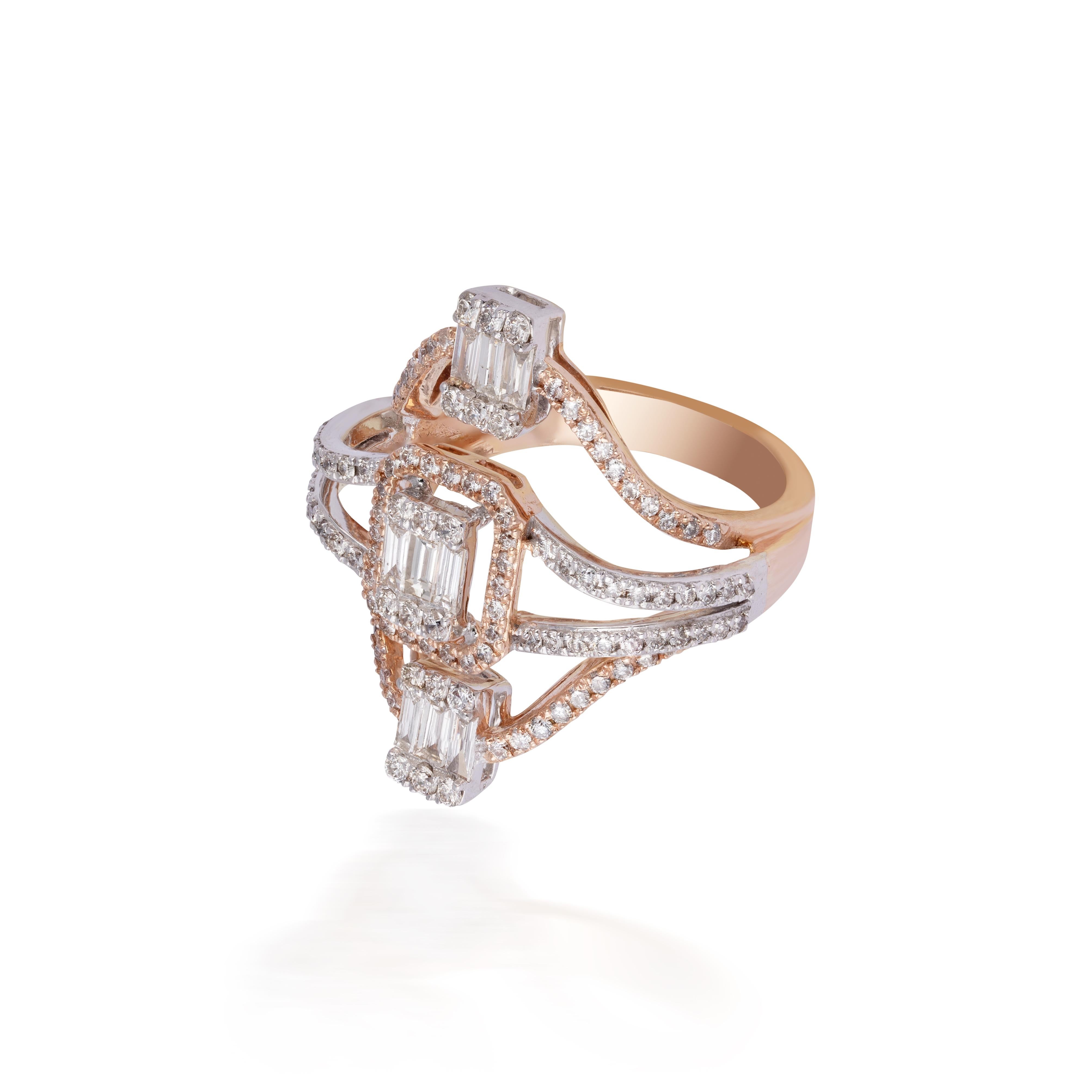 Diamond 14k gold ring 