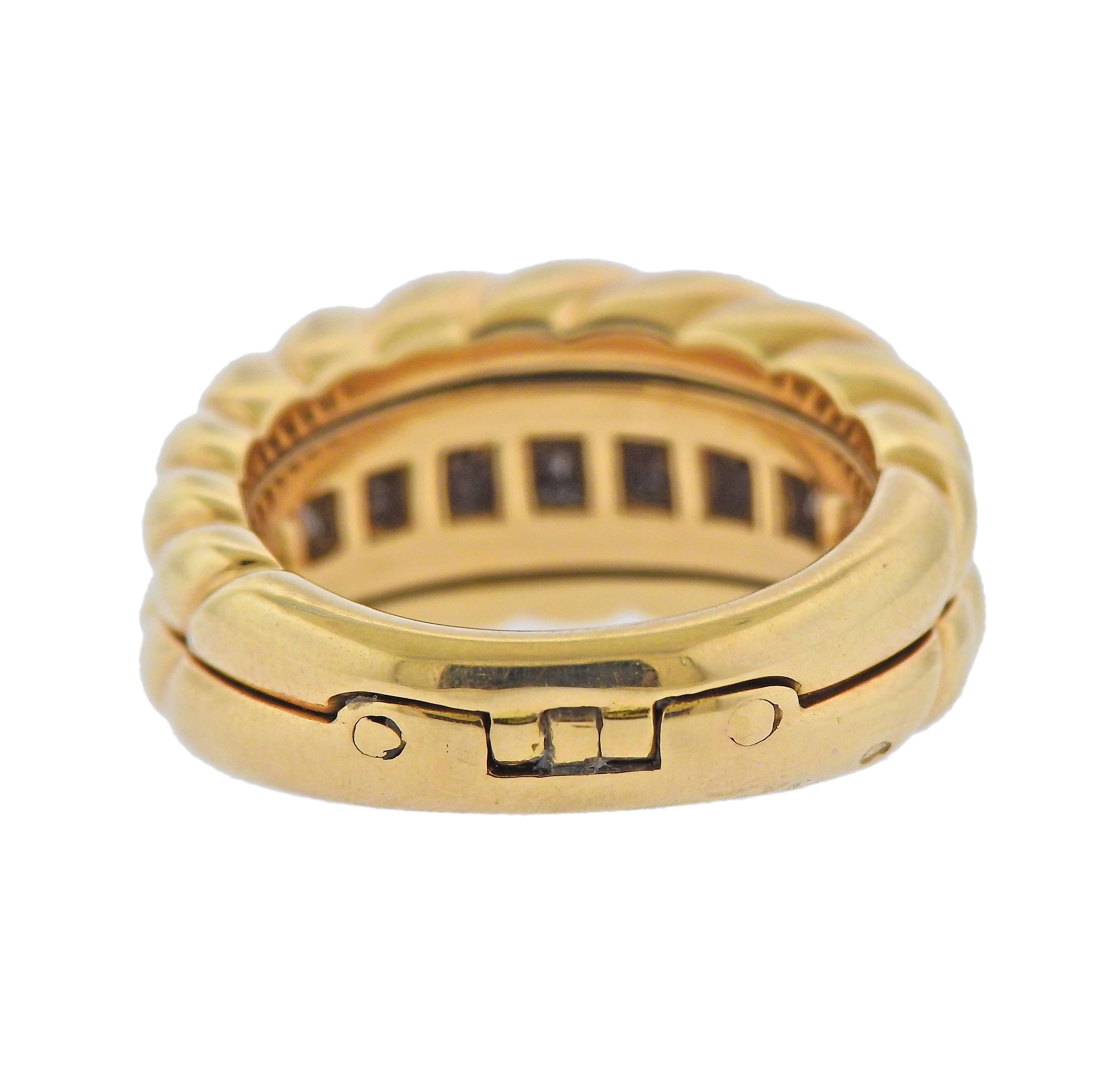 Diamond Gold Ring In Excellent Condition For Sale In New York, NY