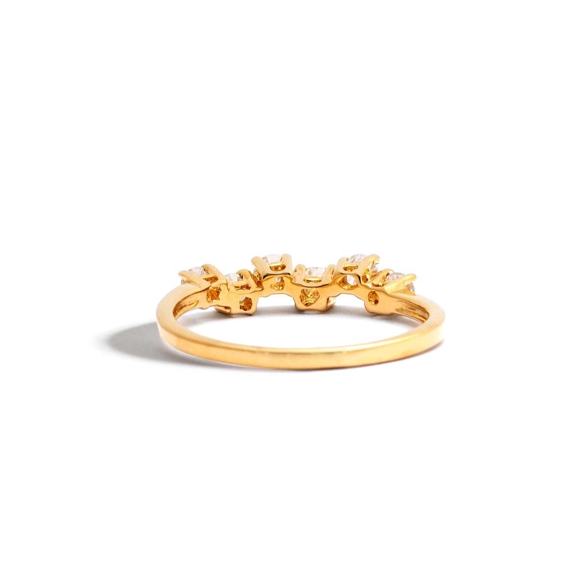 Diamond Gold Ring In Excellent Condition For Sale In Geneva, CH