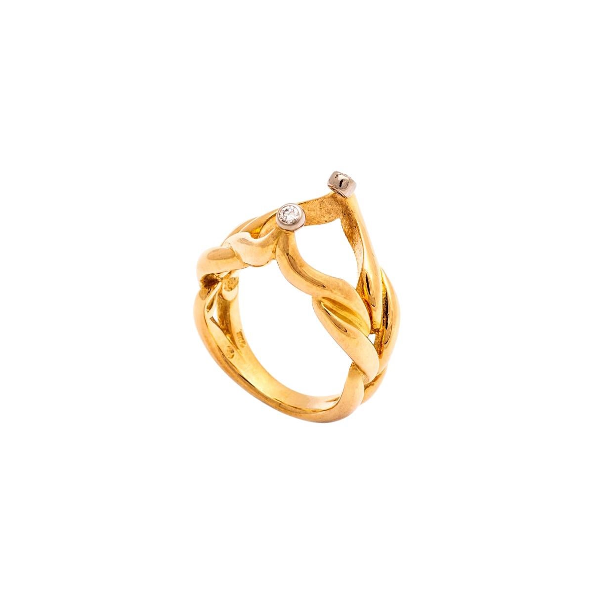 Diamond Gold Ring For Sale at 1stDibs