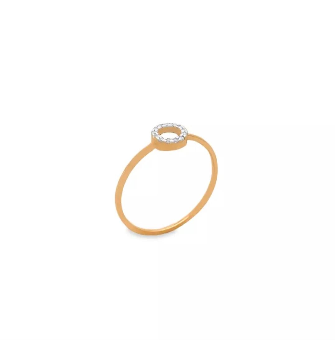 Bague en or diamant Halo Bague de fiançailles en or jaune 14K diamant rond Halo Bague de fiançailles en or jaune 14K diamant rond Halo Cadeau Unisexe en vente