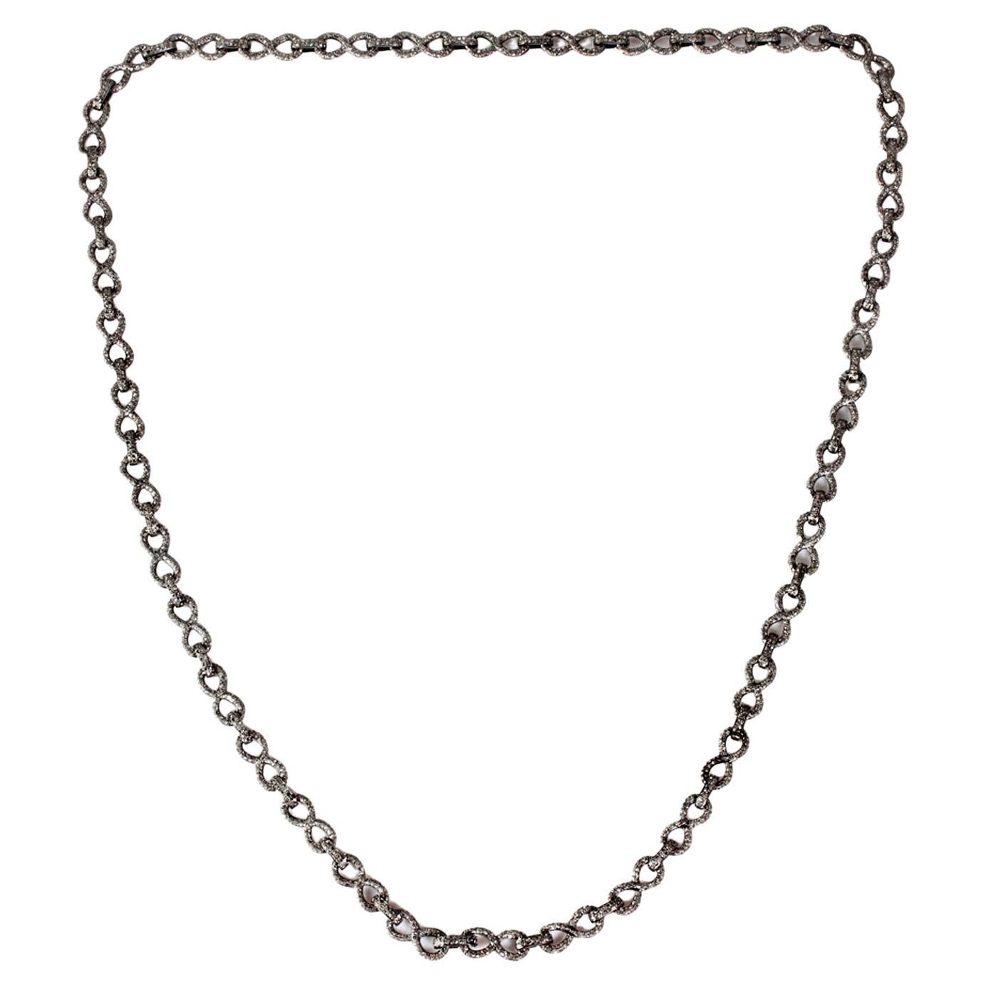 Victorian Diamond Gold Sterling Silver Cross Necklace at 1stDibs