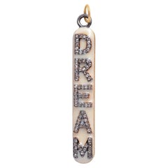 0.38cts Diamond Gold and 925 sterling Silver Pendent