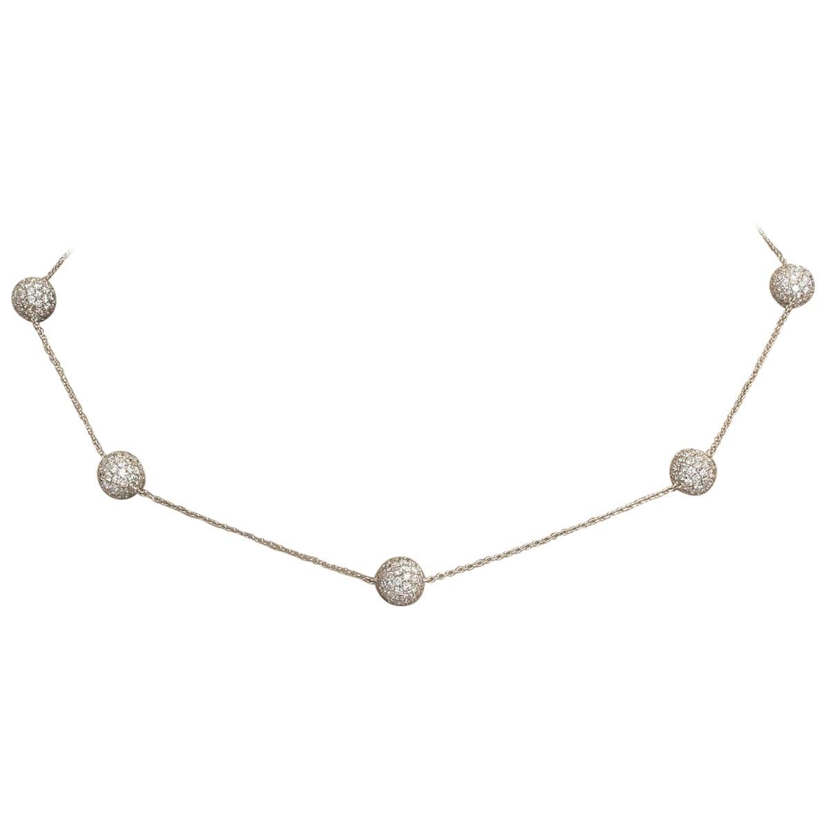 Collar Esfera Oro Diamante