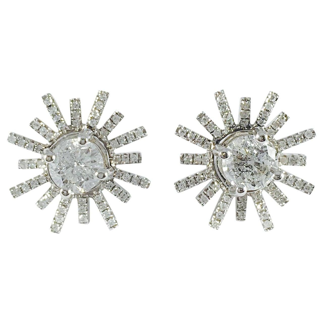 diamond starburst earrings
