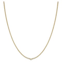 Diamond Riviera Graduated Tennis Necklace in 18k Gold