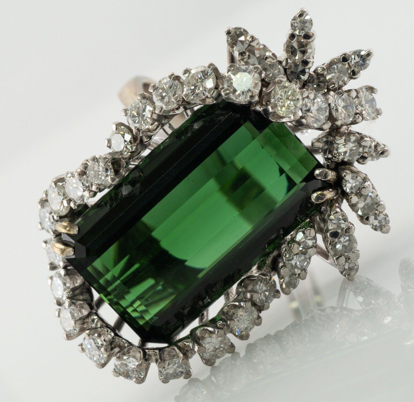 vintage green tourmaline ring