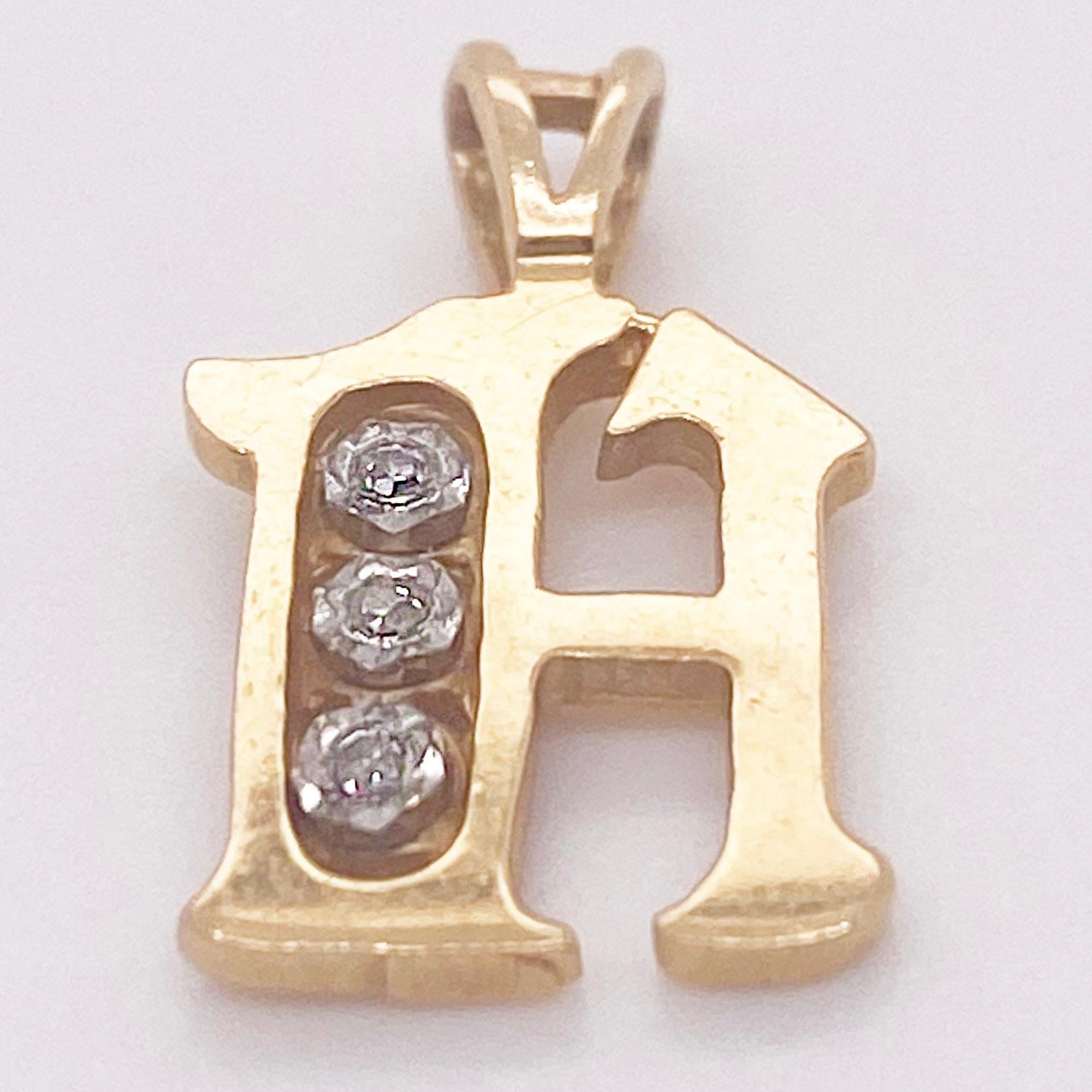 The details for this beautiful necklace are listed below:
Metal Quality: 14K Yellow Gold
Pendant Style: H Initial
Measurements of Pendant: 17.3 x 9.5 millimeters
Diamond Number: 3
Diamond Shape: Round
Diamond Clarity: VS2 (Excellent, Eye