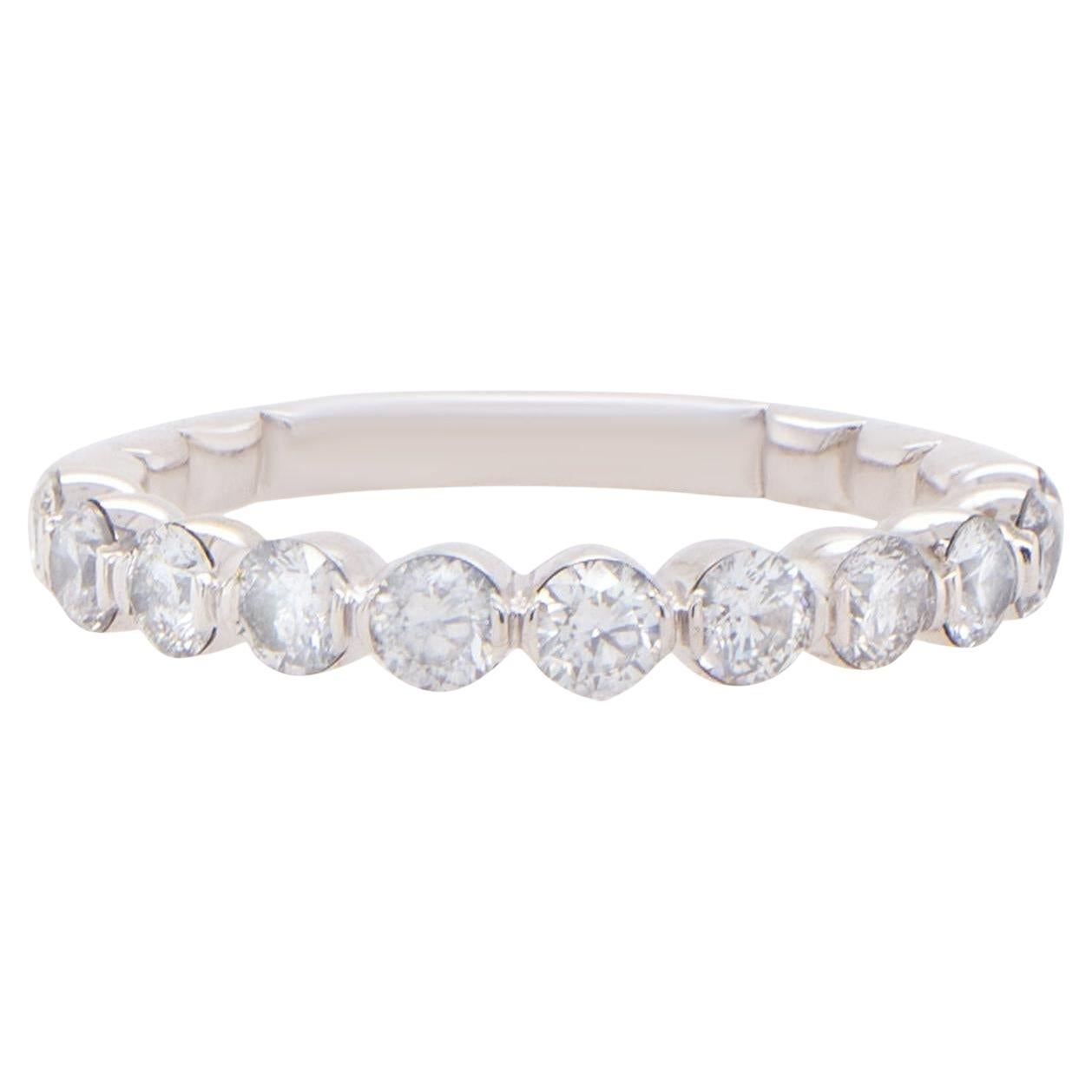 Diamond Half Eternity Band Ring 1 Carat Total