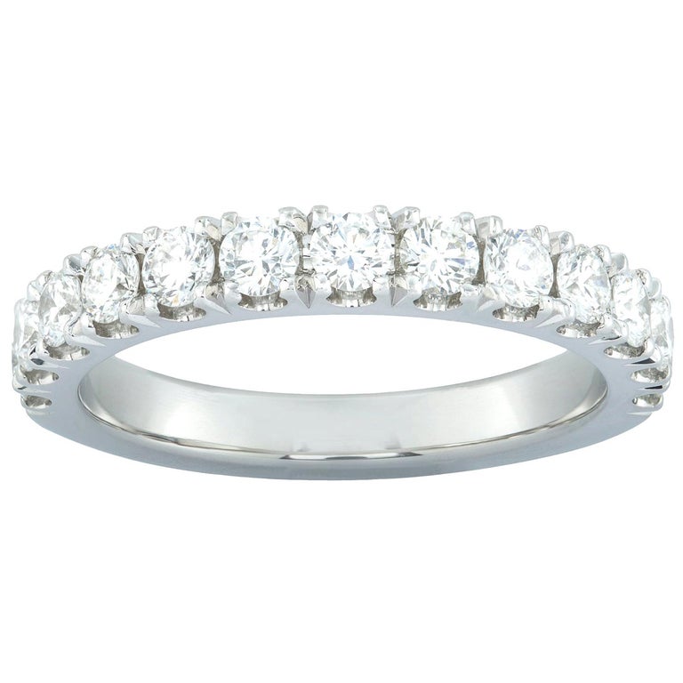 Diamond Half Eternity Ring For Sale at 1stDibs
