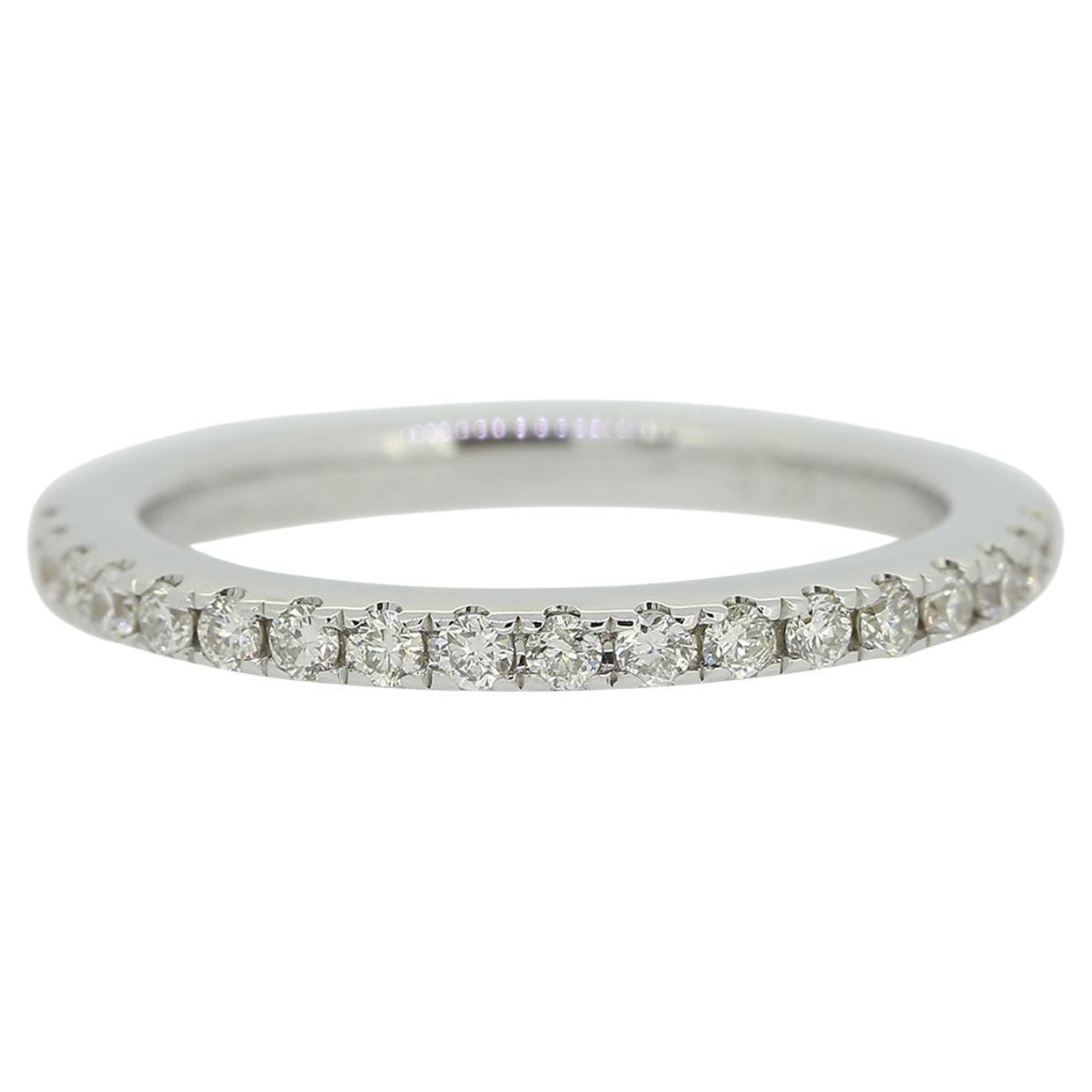 Diamond Half Eternity Wedding Band Ring Size I