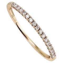 Diamond Half Whisper Ring 18K Yellow Gold