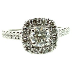 Neil Lane Verlobungsring, 1,00 Karat Gesamtgewicht Diamant Halo