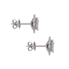 Diamond Halo Jacket Stud Earrings