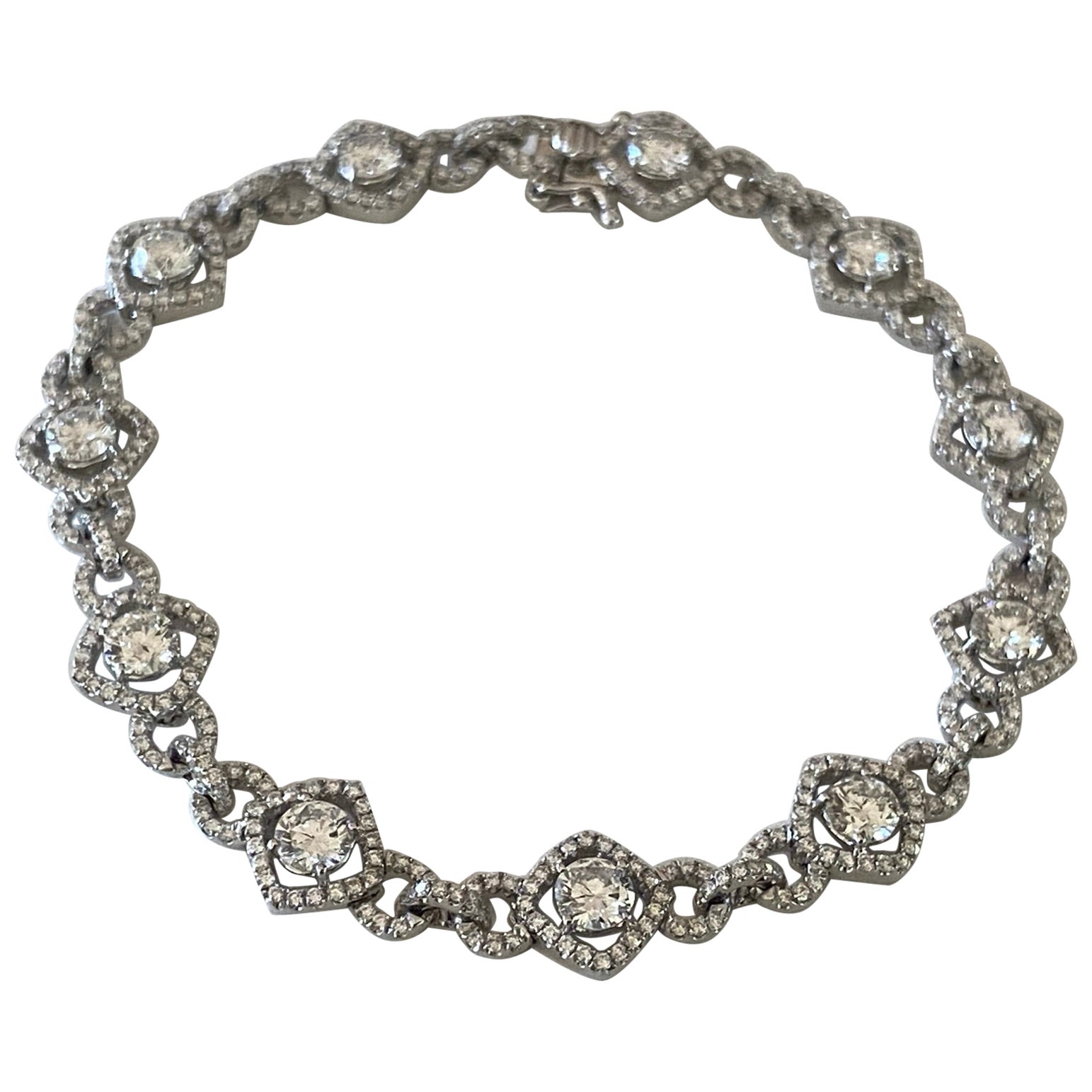 Bracciale con diamanti A Link