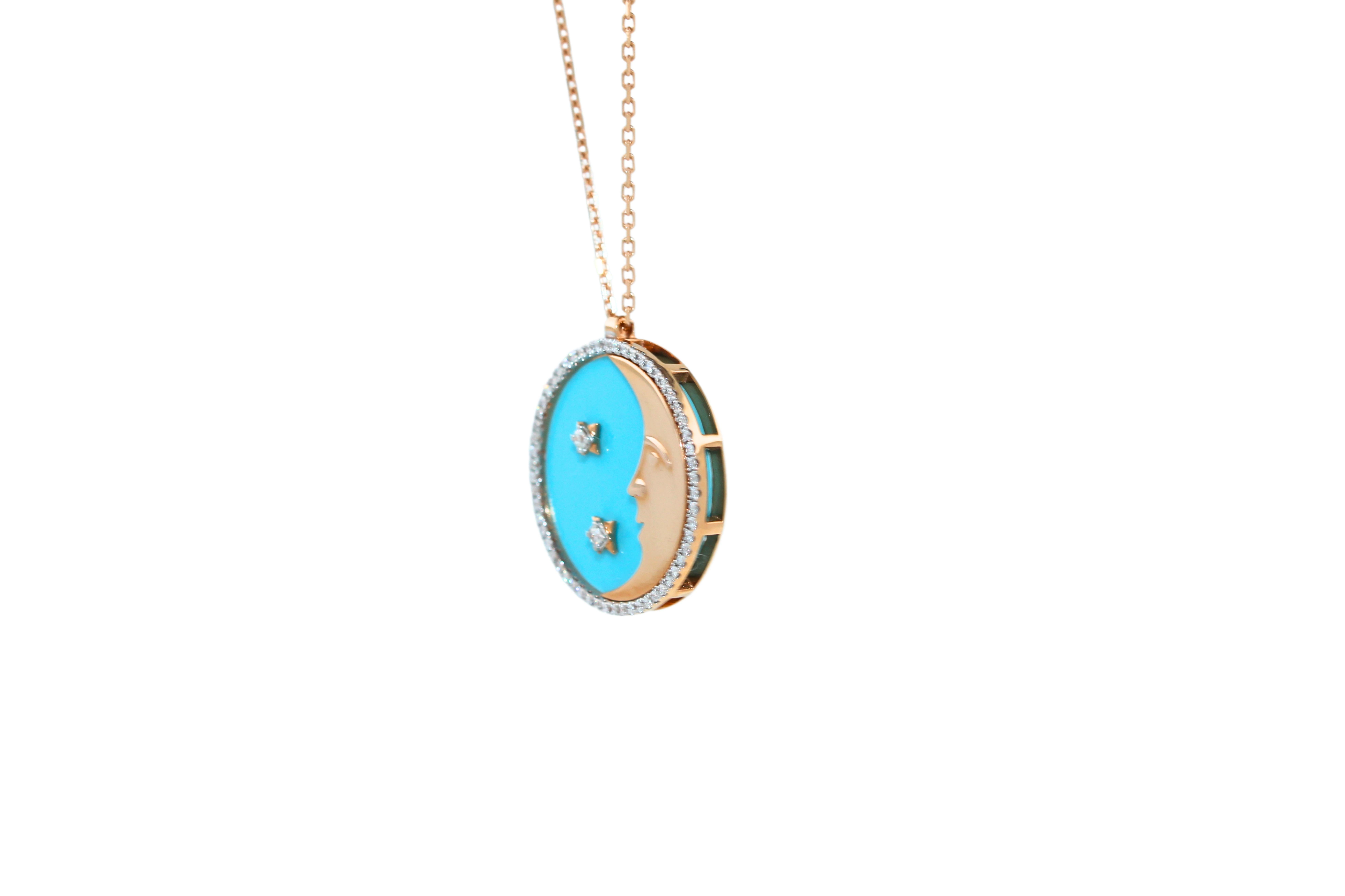 turquoise star necklace