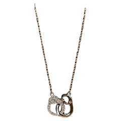Diamond Handcuff Necklace in 10kt Yellow Gold - 0.10ctw HI I1, 18" Length
