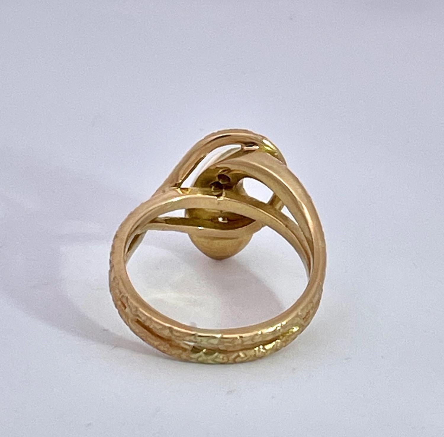 Femenino o masculino Anillo Cabeza de Serpiente Diamante 18K en venta