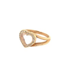 Diamond Heart 18K Yellow Gold Ring by Chopard