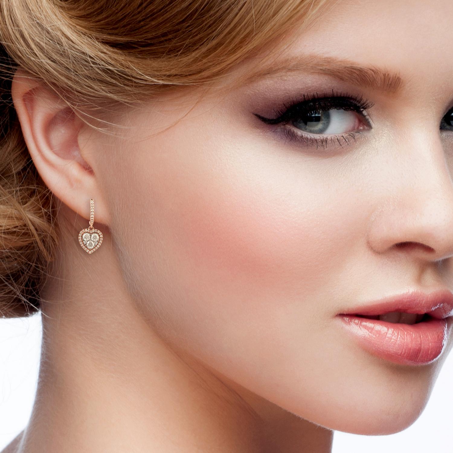 18KT: 3,317g, D: 1,28ct,  pare