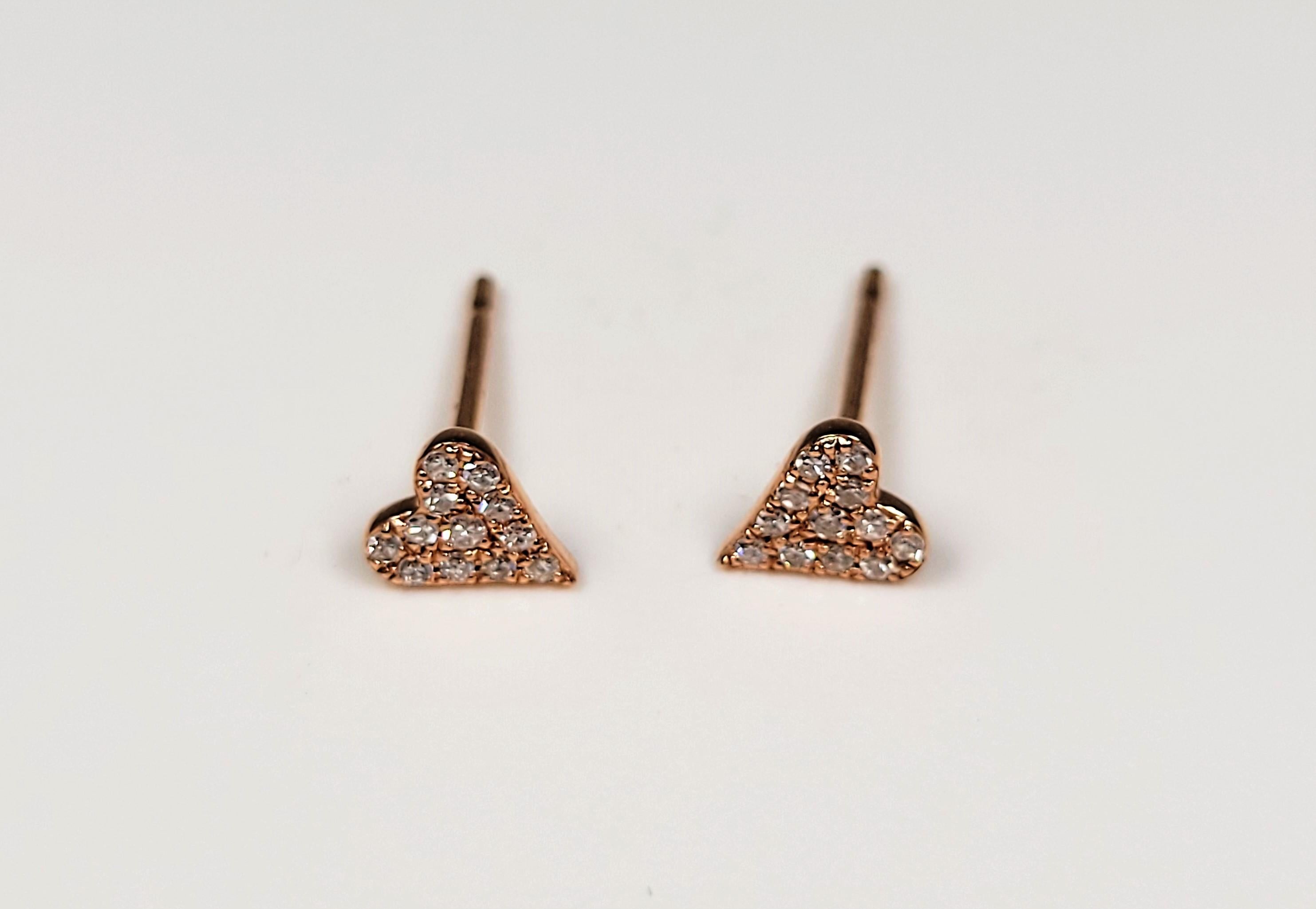 fossil heart earrings
