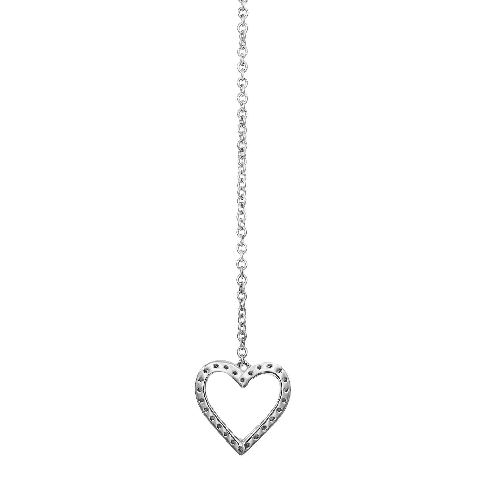 lariat heart necklace