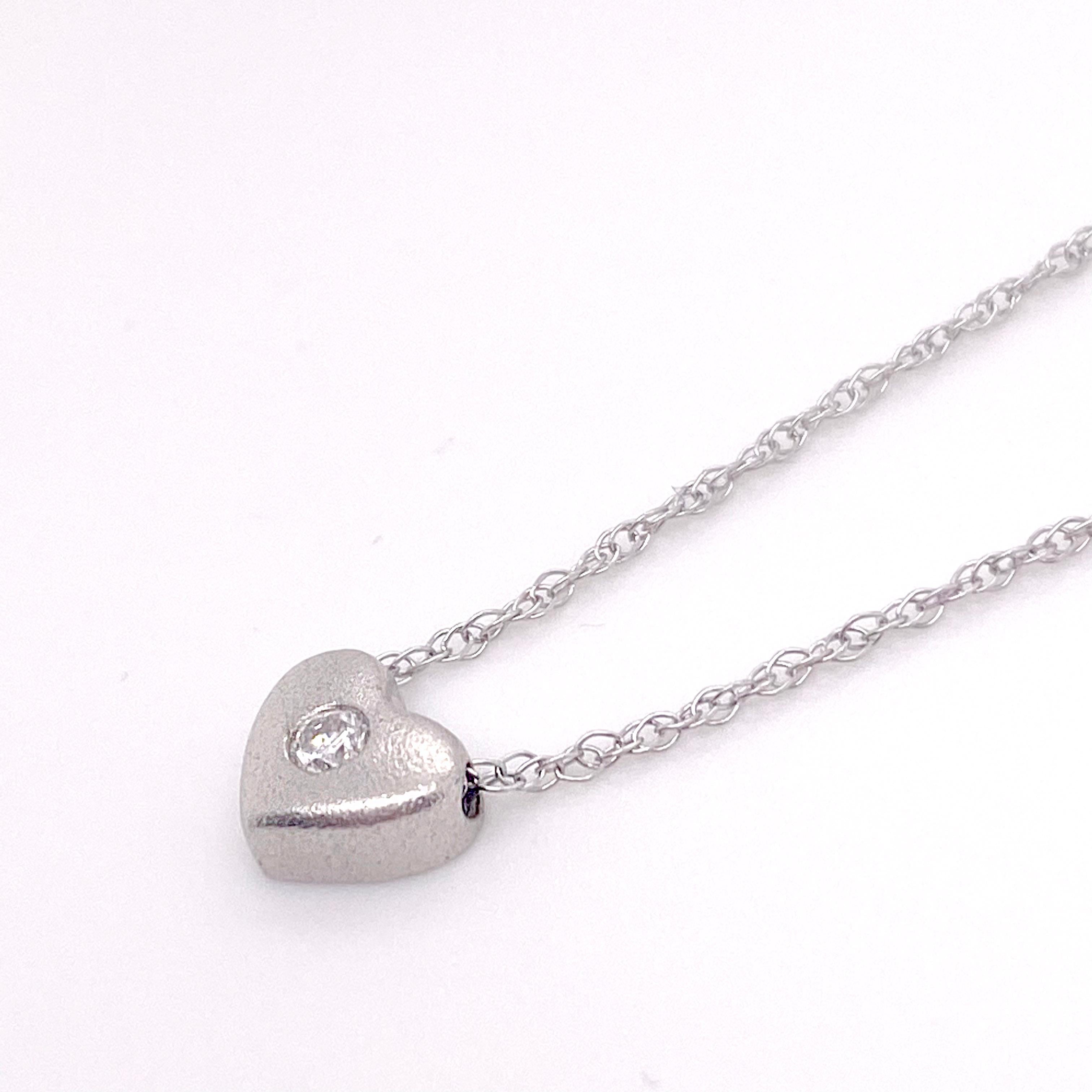 diamonique heart necklace